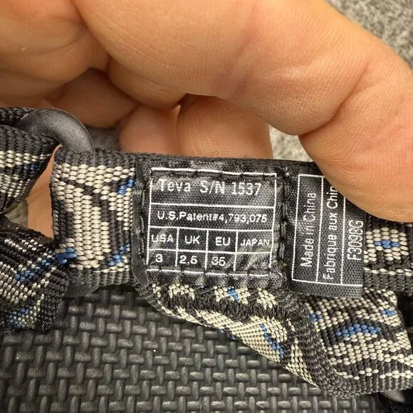 ✅Youth Size 3 Teva Storm Sandals Adjustable Strap Water Resistant Outdoor Hiking - Picture 3 of 13